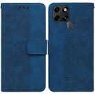 For Infinix Smart 6 Geometric Embossed Leather Phone Case(Blue) - 1