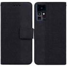 For Infinix Zero X / X Pro Geometric Embossed Leather Phone Case(Black) - 1