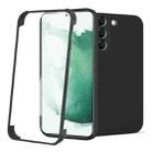 For Samsung Galaxy S22 5G Imitation Liquid Silicone 360 Full Body Phone Case(Black) - 1