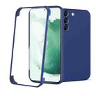 For Samsung Galaxy S22+ 5G Imitation Liquid Silicone 360 Full Body Phone Case(Blue) - 1