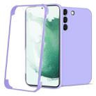 For Samsung Galaxy S22 Ultra 5G Imitation Liquid Silicone 360 Full Body Phone Case(Purple) - 1