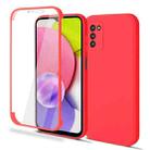 For Samsung Galaxy A03s 164.2mm Imitation Liquid Silicone 360 Full Body Phone Case(Red) - 1