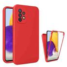 For Samsung Galaxy A72 5G / 4G Imitation Liquid Silicone 360 Full Body Phone Case(Red) - 1