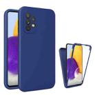 For Samsung Galaxy A72 5G / 4G Imitation Liquid Silicone 360 Full Body Phone Case(Blue) - 1