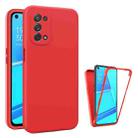 For OPPO A52 / A92 / A72 4G Imitation Liquid Silicone 360 Full Body Phone Case(Red) - 1