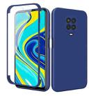 For Xiaomi Redmi Note 9S / Note 9 Pro Imitation Liquid Silicone 360 Full Body Phone Case(Blue) - 1