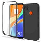 For Xiaomi Redmi 9C Imitation Liquid Silicone 360 Full Body Phone Case(Black) - 1