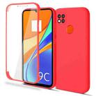 For Xiaomi Redmi 9C Imitation Liquid Silicone 360 Full Body Phone Case(Red) - 1