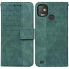 For Tecno Pop 5P Geometric Embossed Leather Phone Case(Green) - 1