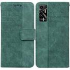 For Tecno Pova 2 Geometric Embossed Leather Phone Case(Green) - 1