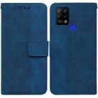 For Tecno Pova LD7 Geometric Embossed Leather Phone Case(Blue) - 1