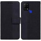 For Tecno Pova LD7 Geometric Embossed Leather Phone Case(Black) - 1