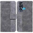 For Tecno Pova Neo LE6 Geometric Embossed Leather Phone Case(Grey) - 1