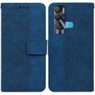 For Tecno Pova Neo LE6 Geometric Embossed Leather Phone Case(Blue) - 1