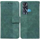 For Tecno Pova Neo LE6 Geometric Embossed Leather Phone Case(Green) - 1