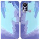 For Infinix Hot 11s X6812 Watercolor Pattern Horizontal Flip Leather Phone Case(Winter Snow) - 1