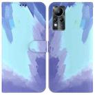 For Infinix Note 11 Watercolor Pattern Horizontal Flip Leather Phone Case(Winter Snow) - 1