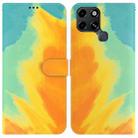 For Infinix Smart 6 Watercolor Pattern Horizontal Flip Leather Phone Case(Autumn Leaf Color) - 1