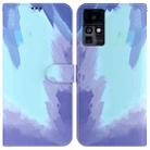 For Infinix Zero X / X Pro Watercolor Pattern Horizontal Flip Leather Phone Case(Winter Snow) - 1