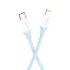 Borofone BX68 2.4A USB-C / Type-C to 8 Pin PD Charging Data Cable, Length:2m(Blue) - 1