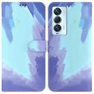 For Tecno Camon 18 Premier Watercolor Pattern Horizontal Flip Leather Phone Case(Winter Snow) - 1