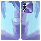 For Tecno Spark 8 / 8T Watercolor Pattern Horizontal Flip Leather Phone Case(Winter Snow) - 1