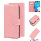 For OPPO A1K/Realme C2 Skin Feel Pure Color Flip Leather Phone Case(Pink) - 1