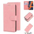 For OPPO A3S/Realme C1/A12E Skin Feel Pure Color Flip Leather Phone Case(Pink) - 1