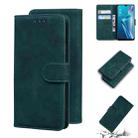 For OPPO A5S/AX5S/A12/A11K Skin Feel Pure Color Flip Leather Phone Case(Green) - 1