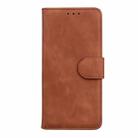 For OPPO A52/A92/A72 Skin Feel Pure Color Flip Leather Phone Case(Brown) - 2