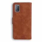 For OPPO A52/A92/A72 Skin Feel Pure Color Flip Leather Phone Case(Brown) - 3