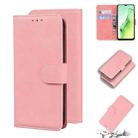 For OPPO A8/A31 2020 Skin Feel Pure Color Flip Leather Phone Case(Pink) - 1