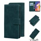 For OPPO A94 4G/F19 Pro/Reno5 F Skin Feel Pure Color Flip Leather Phone Case(Green) - 1