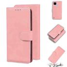 For OPPO Realme C21Y Skin Feel Pure Color Flip Leather Phone Case(Pink) - 1