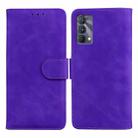 For OPPO Realme GT Master Skin Feel Pure Color Flip Leather Phone Case(Purple) - 1