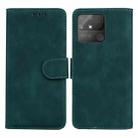 For OPPO Realme Narzo 50A Skin Feel Pure Color Flip Leather Phone Case(Green) - 1