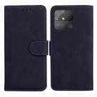 For OPPO Realme Narzo 50A Skin Feel Pure Color Flip Leather Phone Case(Black) - 1