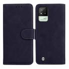 For OPPO Realme Narzo 50i Skin Feel Pure Color Flip Leather Phone Case(Black) - 1