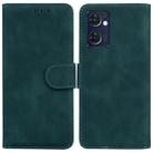 For OPPO Reno7 5G (Taiwan)/Find X5 Lite Skin Feel Pure Color Flip Leather Phone Case(Green) - 1