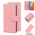 For OPPO Realme 7/Realme Narzo 20 Pro Skin Feel Pure Color Flip Leather Phone Case(Pink) - 1