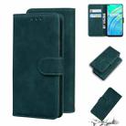 For OPPO Realme 7I/Realme C17 Skin Feel Pure Color Flip Leather Phone Case(Green) - 1