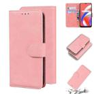 For OPPO Realme C12/Realme Narzo 20 Skin Feel Pure Color Flip Leather Phone Case(Pink) - 1