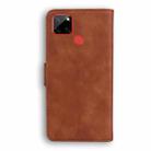 For OPPO Realme C12/Realme Narzo 20 Skin Feel Pure Color Flip Leather Phone Case(Brown) - 3