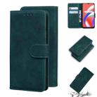 For OPPO Realme C12/Realme Narzo 20 Skin Feel Pure Color Flip Leather Phone Case(Green) - 1