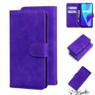 For OPPO Realme C15 Skin Feel Pure Color Flip Leather Phone Case(Purple) - 1