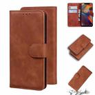 For UMIDIGI A3/A3 Pro Skin Feel Pure Color Flip Leather Phone Case(Brown) - 1