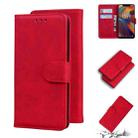 For UMIDIGI A3/A3 Pro Skin Feel Pure Color Flip Leather Phone Case(Red) - 1