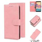 For UMIDIGI A3s Skin Feel Pure Color Flip Leather Phone Case(Pink) - 1
