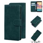 For UMIDIGI A3s Skin Feel Pure Color Flip Leather Phone Case(Green) - 1