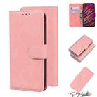 For UMIDIGI F1 Skin Feel Pure Color Flip Leather Phone Case(Pink) - 1